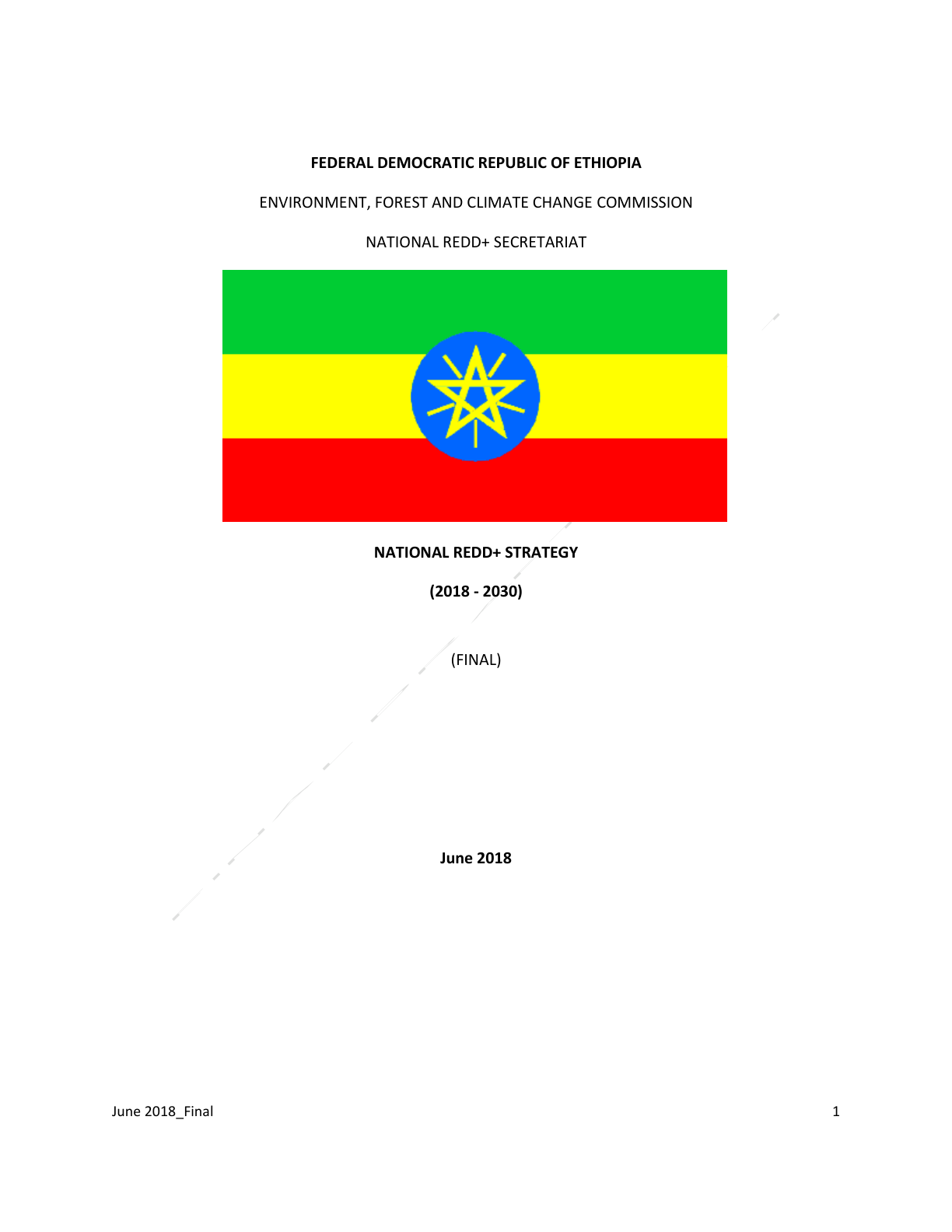 Ethiopia's National REDD+ Strategy